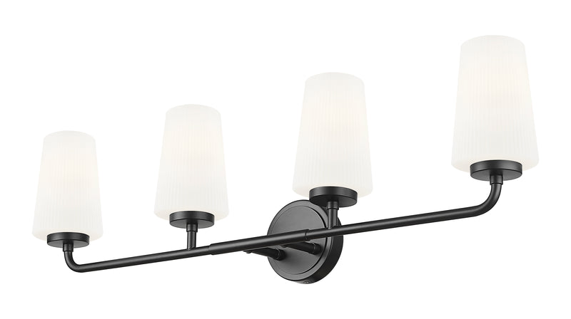 Montford 4 Light 32" Vanity in Matte Black