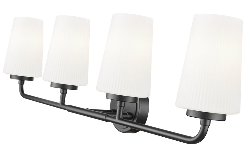 Montford 4 Light 32" Vanity in Matte Black