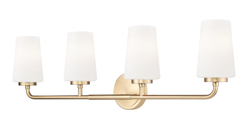 Montford 4 Light 32" Vanity in Modern Gold