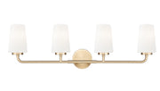Montford 4 Light 32" Vanity in Modern Gold