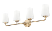 Montford 4 Light 32" Vanity in Modern Gold
