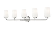 Montford 5 Light 40" Vanity in Brushed Nickel