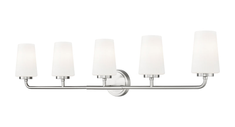 Montford 5 Light 40" Vanity in Brushed Nickel
