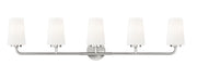 Montford 5 Light 40" Vanity in Brushed Nickel