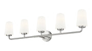 Montford 5 Light 40" Vanity in Brushed Nickel