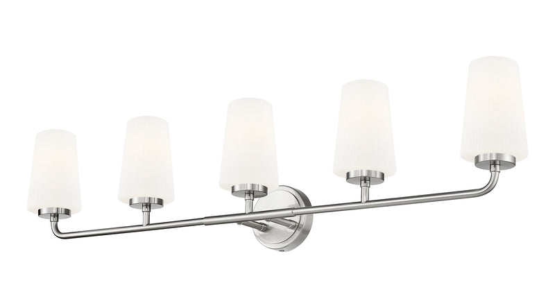 Montford 5 Light 40" Vanity in Brushed Nickel