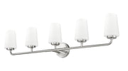 Montford 5 Light 40" Vanity in Brushed Nickel