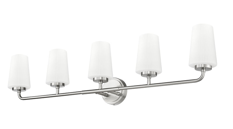 Montford 5 Light 40" Vanity in Brushed Nickel