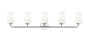 Montford 5 Light 40" Vanity in Chrome