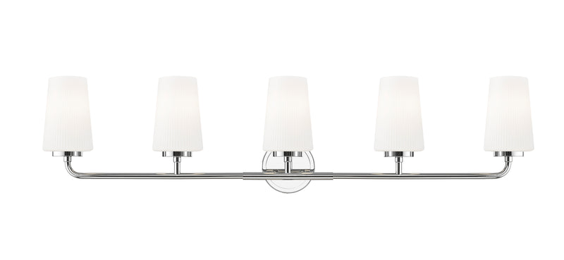 Montford 5 Light 40" Vanity in Chrome