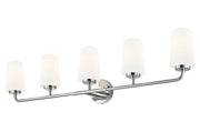 Montford 5 Light 40" Vanity in Chrome