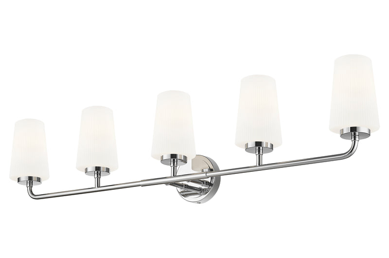 Montford 5 Light 40" Vanity in Chrome