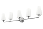 Montford 5 Light 40" Vanity in Chrome