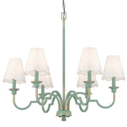 Cheshire 6-Light Chandelier in Antique Teal