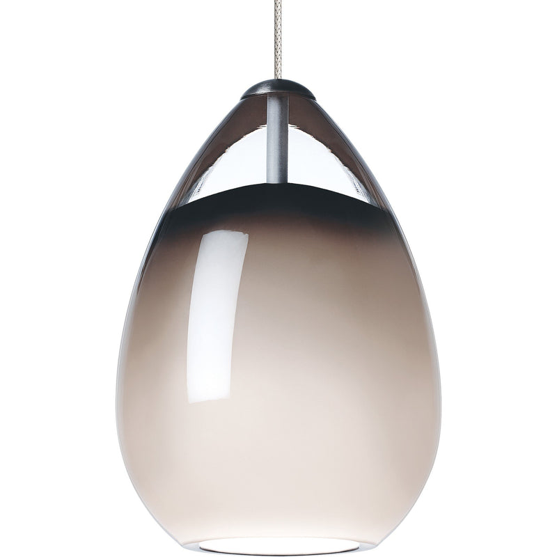 Alina Mini Pendant in Antique Bronze with Smoke Glass