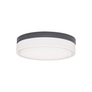 Cirque Small Wet-Rated Outdoor Flush Mount in Small Charcoal