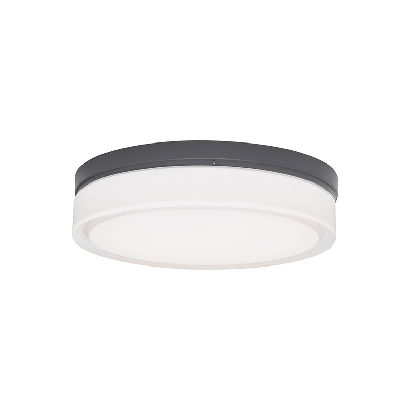 Cirque Small Wet-Rated Outdoor Flush Mount in Small Charcoal