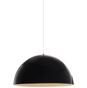 Powell Street Pendant in Gloss Black and White White