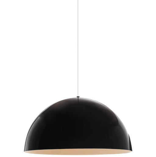 Powell Street Pendant in Gloss Black and White White