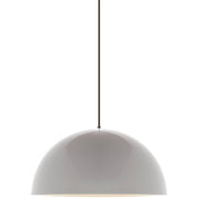 Powell Street Pendant in Gloss White and White Black