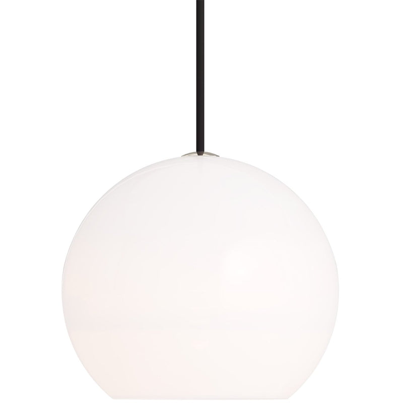 Sedona Large Pendant in White Satin Nickel
