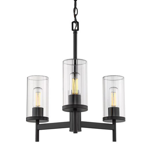 Winslett 3-Light Chandelier in Matte Black
