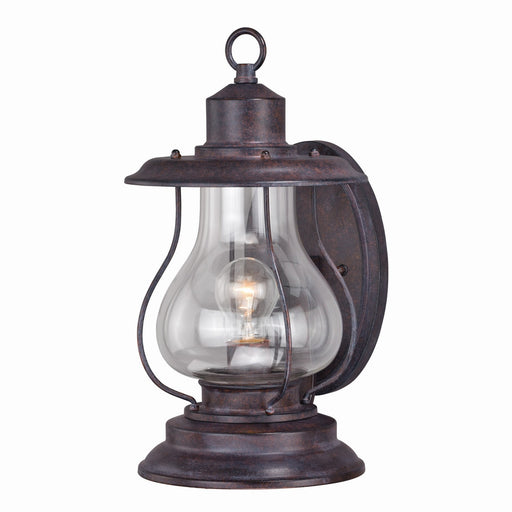Dockside 8" Outdoor Wall Light in Weathered Patina