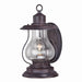 Dockside 8" Outdoor Wall Light in Weathered Patina