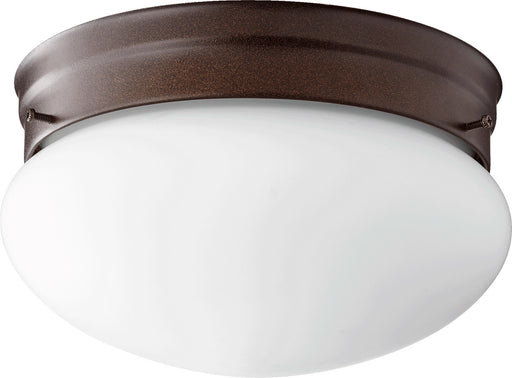 Transitional Ceiling Mount in Oiled Bronze W/ Satin Opal