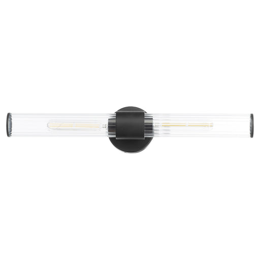 Fuze 24" 2 Light Outdoor Wall Sconce in Textured Black