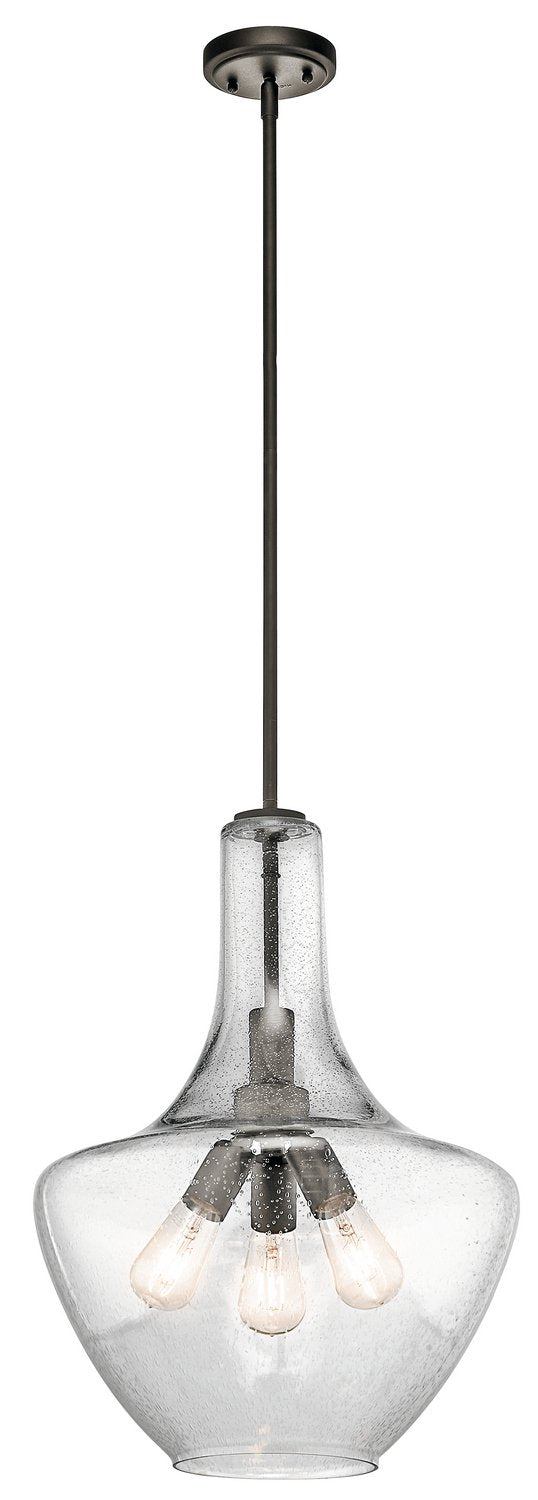 Everly 3-Light 16" Pendant in Olde Bronze