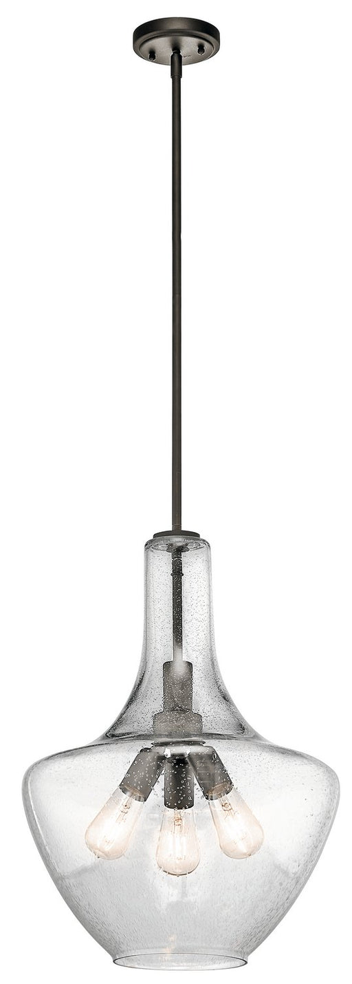 Everly 3-Light 16" Pendant in Olde Bronze