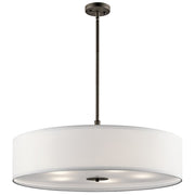 5-Light 30" Convertible Drum Pendant in Olde Bronze