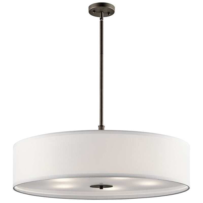 5-Light 30" Convertible Drum Pendant in Olde Bronze