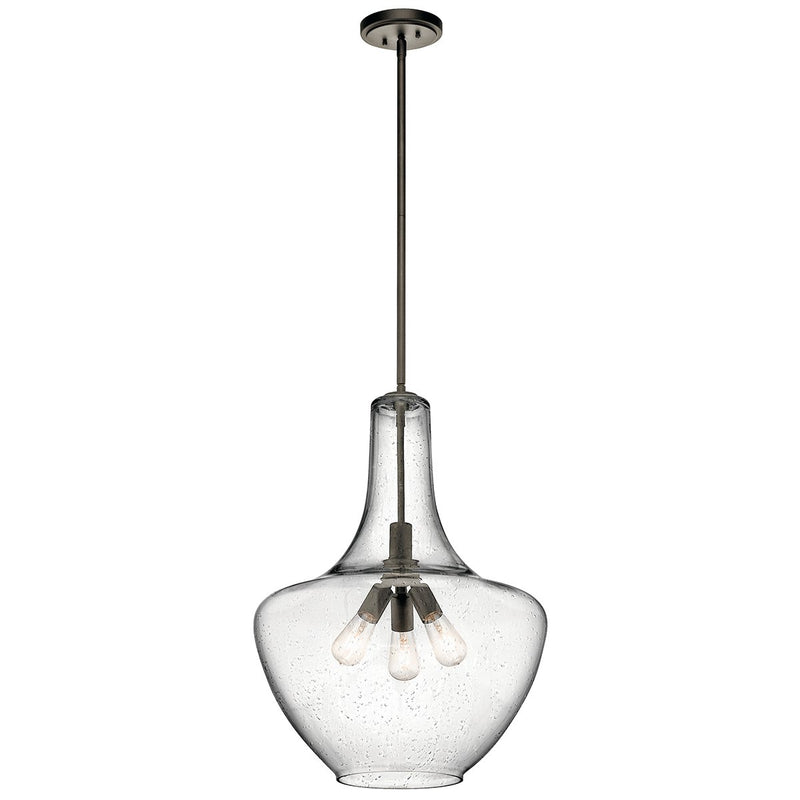Everly 3-Light 20" Pendant in Olde Bronze