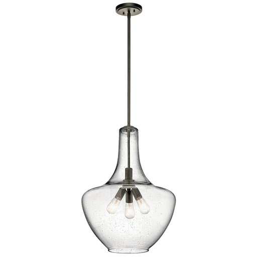 Everly 3-Light 20" Pendant in Olde Bronze
