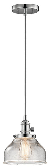 Avery 8" Bell Mini Pendant in Chrome