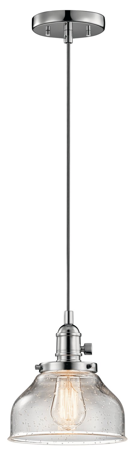 Avery 8" Bell Mini Pendant in Chrome