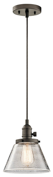 Avery 8" Cone Mini Pendant in Olde Bronze