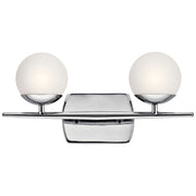 Jasper 2-Light Bath Vanity Light in Chrome