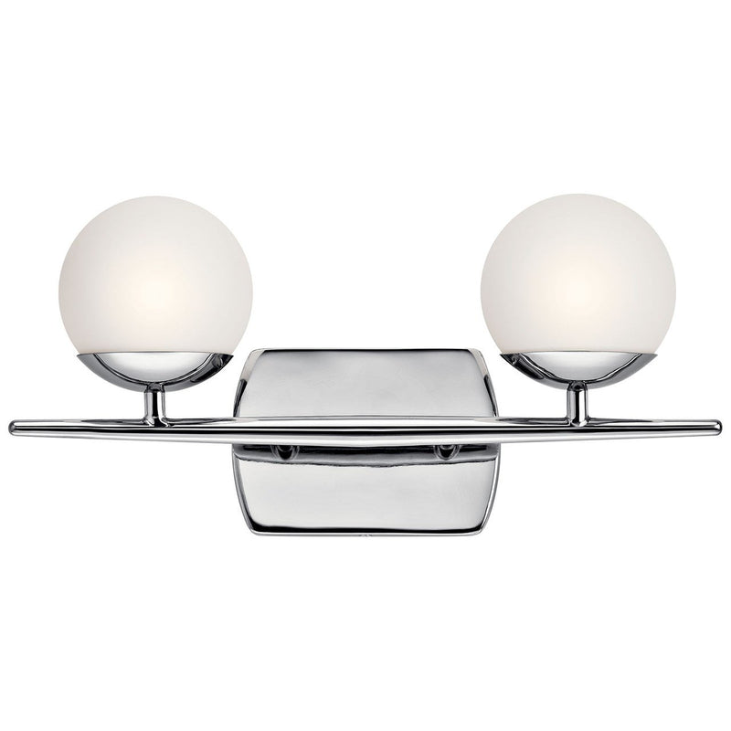 Jasper 2-Light Bath Vanity Light in Chrome