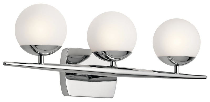 Jasper 3-Light Bath Vanity Light in Chrome