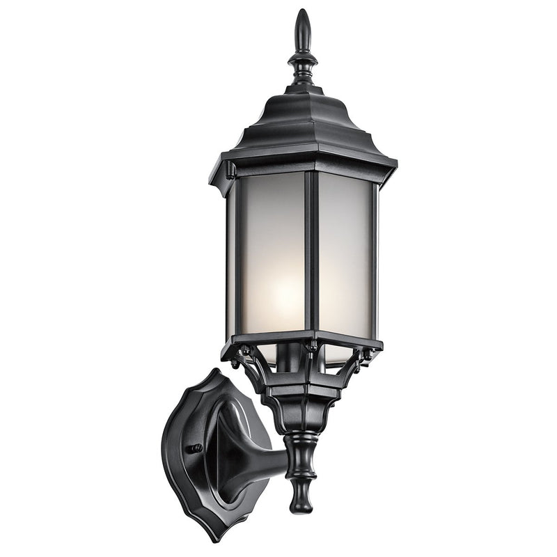 Chesapeake Large Outdoor Wall Lantern in Black