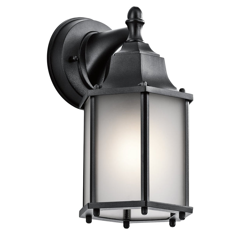 Chesapeake Small Outdoor Wall Lantern in Black