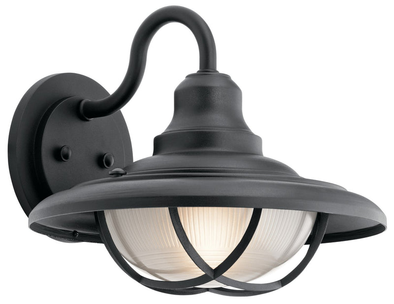 Harvest Ridge 15" Outdoor Wall Sconce in Textured Black