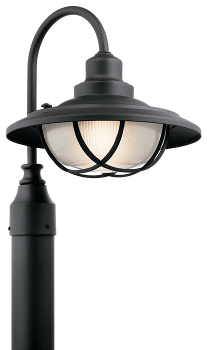 Harvest Ridge Outdoor Post Mount 1-Light in Textured Black