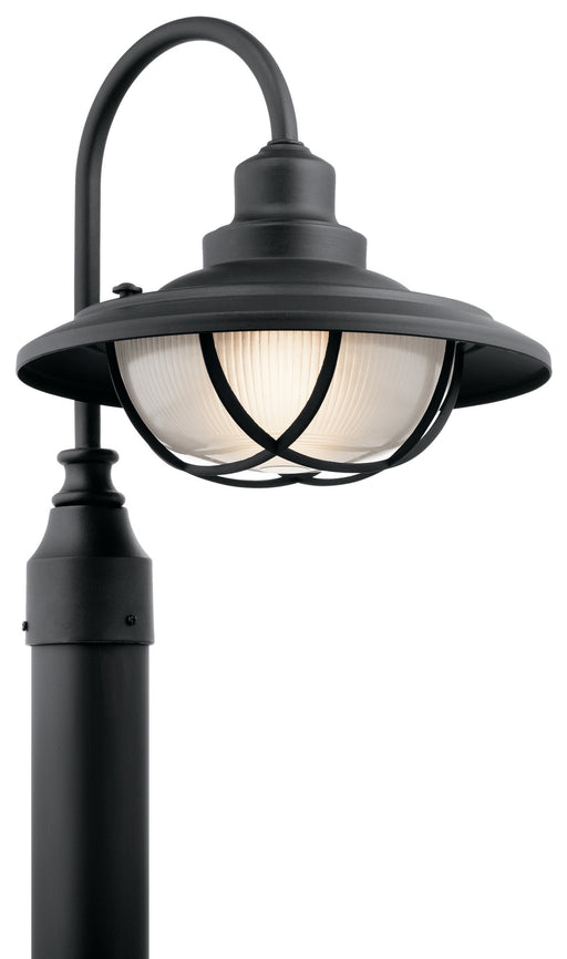 Harvest Ridge Outdoor Post Mount 1-Light in Textured Black