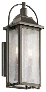 Harbor Row 2-Light Outdoor Wall Lantern in Olde Bronze