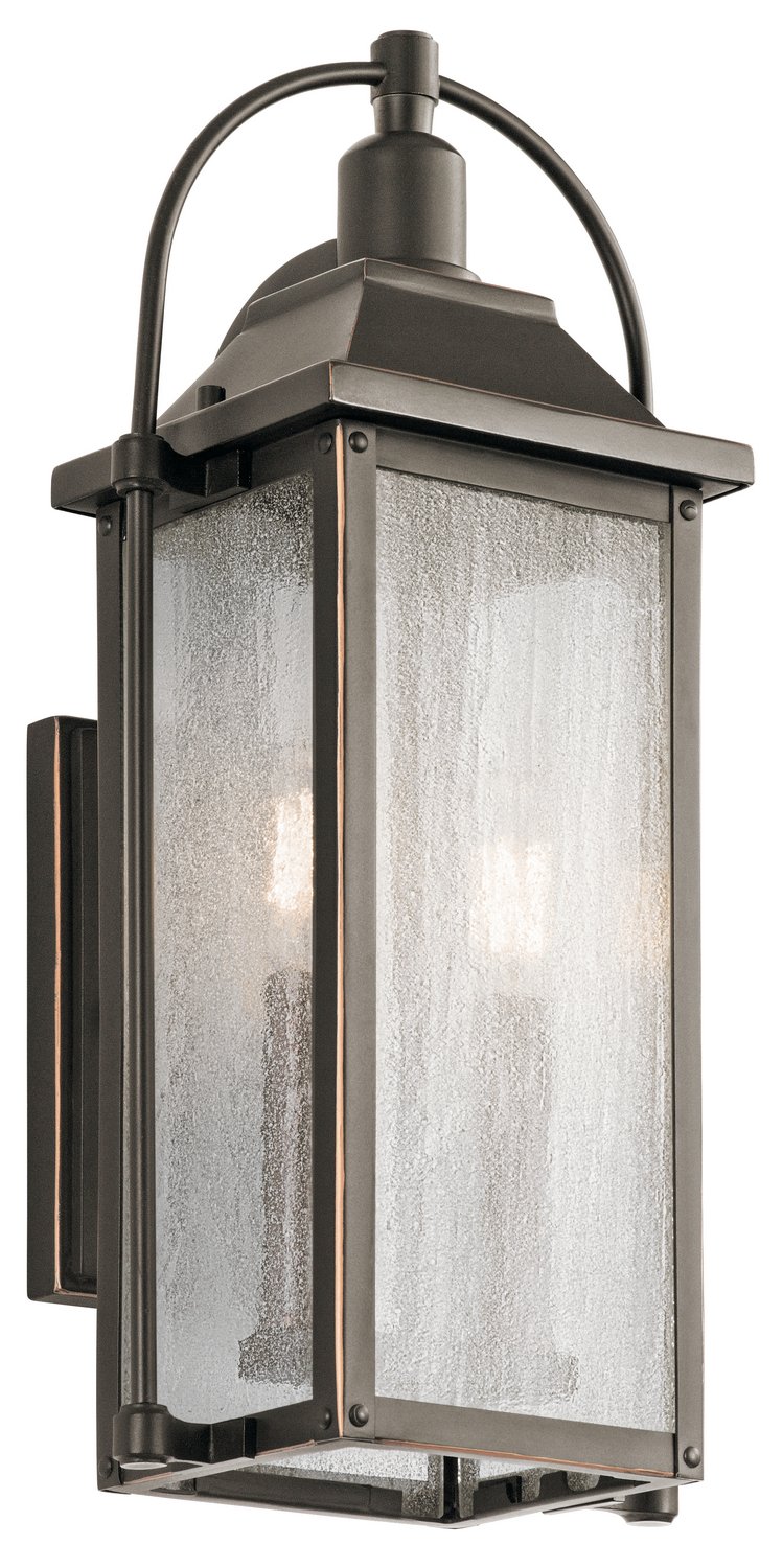 Harbor Row 2-Light Outdoor Wall Lantern in Olde Bronze