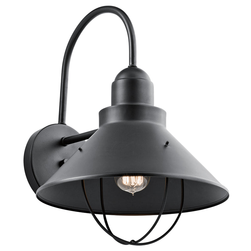 Seaside Outdoor Wall 1-Light in Black